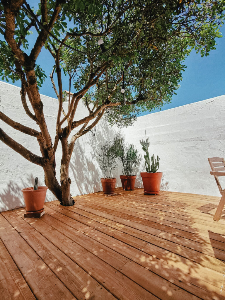 aménagement extérieur Bordeaux, terrasse bois