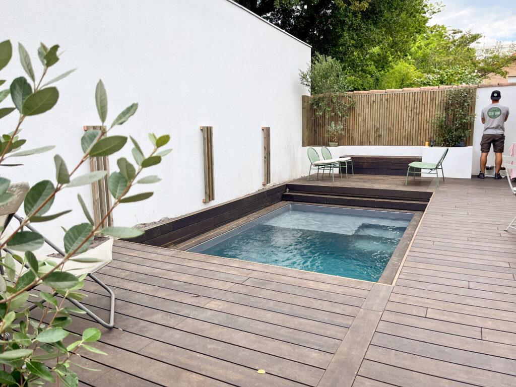 Terrasse en bambou sur mesure à Bordeaux réalisée par paysagiste